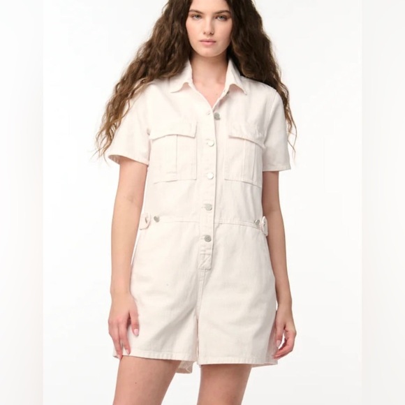 Blank NYC Pants - BLANK NYC STRAWBERRY PUNCH ROMPER STRIPES WITH POCKETS SIZE MEDIUM NEW